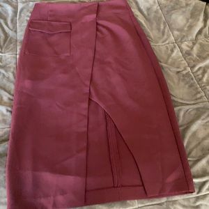 Forever 21 Burgundy Skirt